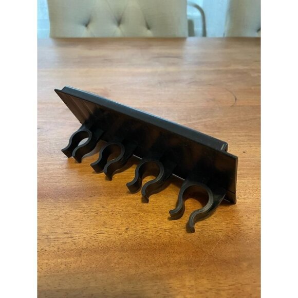 Black Hard Plastic Wall Mount Broom Organizer - Picture 1 of 5